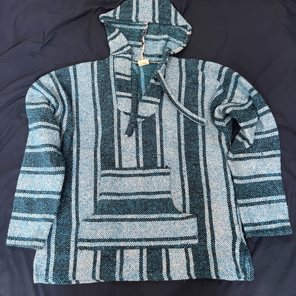 Woven surfer hoodie